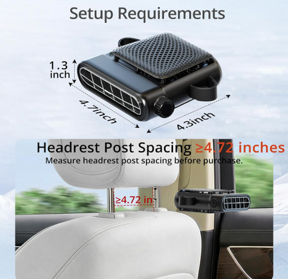 The Backseat Breeze - Wireless Fan for Rear Facing Baby